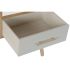 Mobilă TV DKD Home Decor Gri Crem Metal Lemn de paulownia (90 x 34 x 66.5 cm)