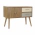 Mobilă TV DKD Home Decor Gri Crem Metal Lemn de paulownia (90 x 34 x 66.5 cm)