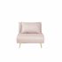 Canapea extensibilă DKD Home Decor 8424001799510 Multicolor Roz deschis Metal Modern Scandi 90 x 90 x 84 cm