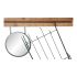 Oglindă de perete DKD Home Decor Negru Metal Brad Oglindă (80 x 15 x 20 cm)