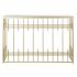 Consolă DKD Home Decor Geam Negru Auriu* Metal 120 x 40 x 81 cm