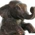 Figură Decorativă DKD Home Decor Metal Rășină Elefant (30 x 12 x 37 cm)