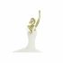 Figură Decorativă DKD Home Decor 13,5 x 12,5 x 40 cm Auriu* Alb Rășină Balerină