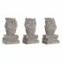 Figură Decorativă DKD Home Decor Alb Bufniță murat 11 x 11 x 20 cm (3 Unități)
