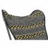 Fotoliu DKD Home Decor Galben Alb Negru Multicolor Fier 74 x 65 x 90 cm