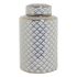 Vază DKD Home Decor 18 x 18 x 30,5 cm Porțelan Auriu* Alb