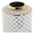 Vază DKD Home Decor 18 x 18 x 30,5 cm Porțelan Auriu* Alb
