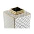 Vază DKD Home Decor 14,5 x 14,5 x 30 cm Porțelan Auriu* Alb