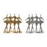 Figură Decorativă DKD Home Decor 33,5 x 14,5 x 32 cm Argintiu Auriu* Rășină Balerină