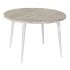 Masa laterală DKD Home Decor 8424001820115 75 x 75 x 50 cm Auriu* Metal Alb Lemn de mango (75 x 75 x 50 cm)