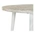 Masa laterală DKD Home Decor 8424001820115 75 x 75 x 50 cm Auriu* Metal Alb Lemn de mango (75 x 75 x 50 cm)