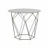 Masa laterală DKD Home Decor Negru Metal Geam Auriu* (70 x 70 x 60 cm)