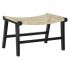 Banchetă DKD Home Decor 8424001823192 65 x 47 x 40 cm Natural Tec Negru
