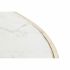 Masa de Cafea DKD Home Decor Glamour Alb Multicolor Auriu* Marmură Fier 87 x 87 x 51,5 cm