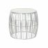 Masa laterală DKD Home Decor Alb Marmură Fier Argintiu (46 x 46 x 41 cm)