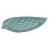 Decorațiune pentru Centrul Mesei DKD Home Decor 27,5 x 16 x 3 cm Turquoise Oriental Cromat Frunza a unei plante