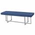 Banchetă DKD Home Decor   Albastru Poliester Oțel (150 x 45 x 45 cm)