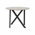 Masa laterală DKD Home Decor 65 x 65 x 49,5 cm Negru Metal Lemn Maro Deschis