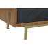Mobilă TV DKD Home Decor Maro Negru Salcâm (130 x 42 x 49 cm)