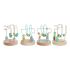 Joc din lemn DKD Home Decor Lemn Multicolor 4 Piese 9 x 9 x 12 cm