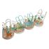 Joc din lemn DKD Home Decor Lemn Multicolor 4 Piese 9 x 9 x 12 cm