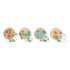 Joc din lemn DKD Home Decor Lemn Multicolor 4 Piese 9 x 9 x 12 cm