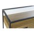 Consolă DKD Home Decor 8424001831234 Negru Multicolor Maro Deschis Metal Geam Brad 120 x 40 x 76 cm