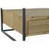 Masa de Cafea DKD Home Decor Metal Geam Brad (120 x 60 x 40 cm)