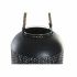 Suport de Lumânări DKD Home Decor Negru Metal Въже (22 x 22 x 63 cm)