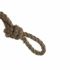 Suport de Lumânări DKD Home Decor Maro Negru Metal Geam Въже (22 x 22 x 43 cm)