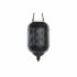 Suport de Lumânări DKD Home Decor Maro Negru Metal Geam Въже (22 x 22 x 43 cm)