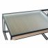 Masa de Cafea DKD Home Decor Negru Multicolor Natural Lemn Metal Bambus Geam 110 x 60 x 45 cm