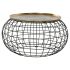 Masa laterală DKD Home Decor 80 x 80 x 44 cm Negru Auriu* Aluminiu Plastic
