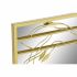 Oglindă de perete DKD Home Decor Oglindă Auriu* Metal Frunza a unei plante (60 x 2 x 90 cm)