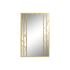 Oglindă de perete DKD Home Decor Oglindă Auriu* Metal Frunza a unei plante (60 x 2 x 90 cm)