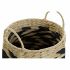 Set de Coșuri DKD Home Decor Negru Maro Deschis Fibră naturală Boho 30 x 30 x 30 cm 2 Piese (2 Unități)