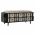 Banchetă DKD Home Decor   120 x 40 x 50 cm Negru Bej Metal Poliuretan