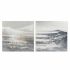 Tablou DKD Home Decor Pânză 100 x 3,8 x 100 cm Peisaj Modern (2 Unități)