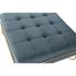Banchetă DKD Home Decor   Spumă Albastru Auriu* Metal Poliester Кадифе Lemn MDF (80 x 80 x 42 cm)