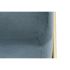 Banchetă DKD Home Decor   Spumă Albastru Auriu* Metal Poliester Кадифе Lemn MDF (80 x 80 x 42 cm)