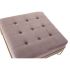 Banchetă DKD Home Decor   Spumă Roz Auriu* Metal Poliester Кадифе Lemn MDF (80 x 80 x 42 cm)