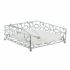 Suport pentru Șervețele DKD Home Decor Margaretă Argintiu Metal Plastic 18 x 19 x 6 cm