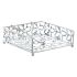 Suport pentru Șervețele DKD Home Decor Margaretă Argintiu Metal Plastic 18 x 19 x 6 cm