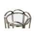 Masa laterală DKD Home Decor Geam Argintiu Metal 40 x 40 x 110 cm