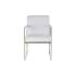 Scaun DKD Home Decor Poliester Oțel Alb (56 x 68 x 92 cm)