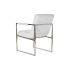 Scaun DKD Home Decor Poliester Oțel Alb (56 x 68 x 92 cm)
