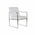 Scaun DKD Home Decor Poliester Oțel Alb (56 x 68 x 92 cm)