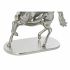 Masa laterală DKD Home Decor Transparent Aluminiu Geam Argintiu Cal (54 x 39 x 57 cm)