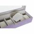 Casetă de Bijuterii DKD Home Decor 8424001859894 33 x 11 x 9 cm Geam Liliachiu Poliuretan