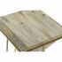 Masa laterală DKD Home Decor Metal Lemn de mango (40 x 40 x 45 cm)